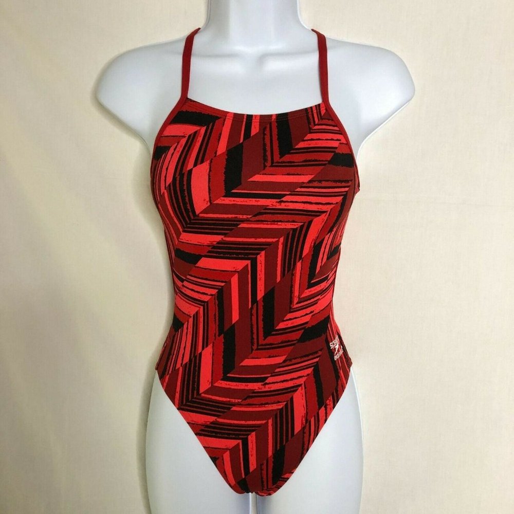 Speedo Endurance+ Red Swimsuit 26 SX